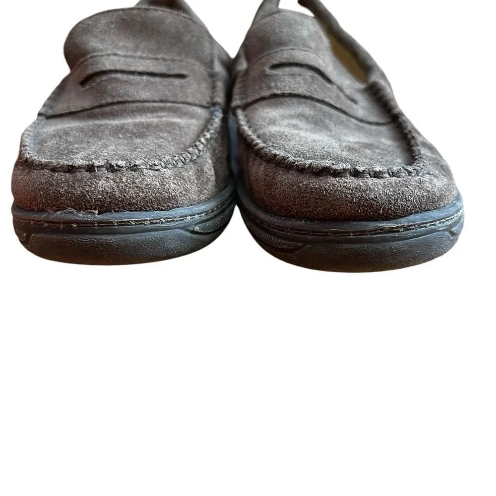 Primigi Penny Loafers Shoes Boys‎ size 38 US 5.5-6 Slip-On Suede Comfort Brown
